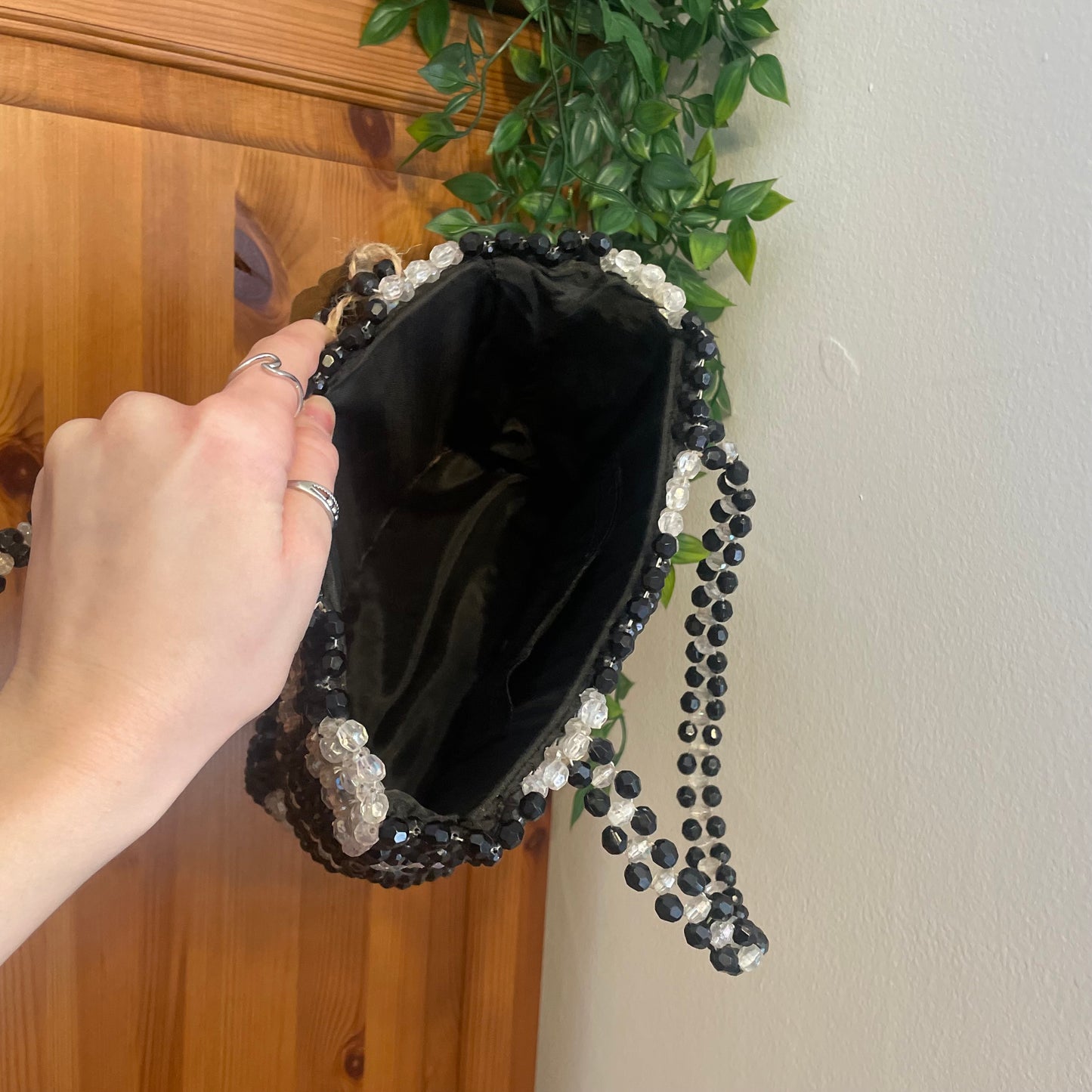 Checkboard Beaded bag