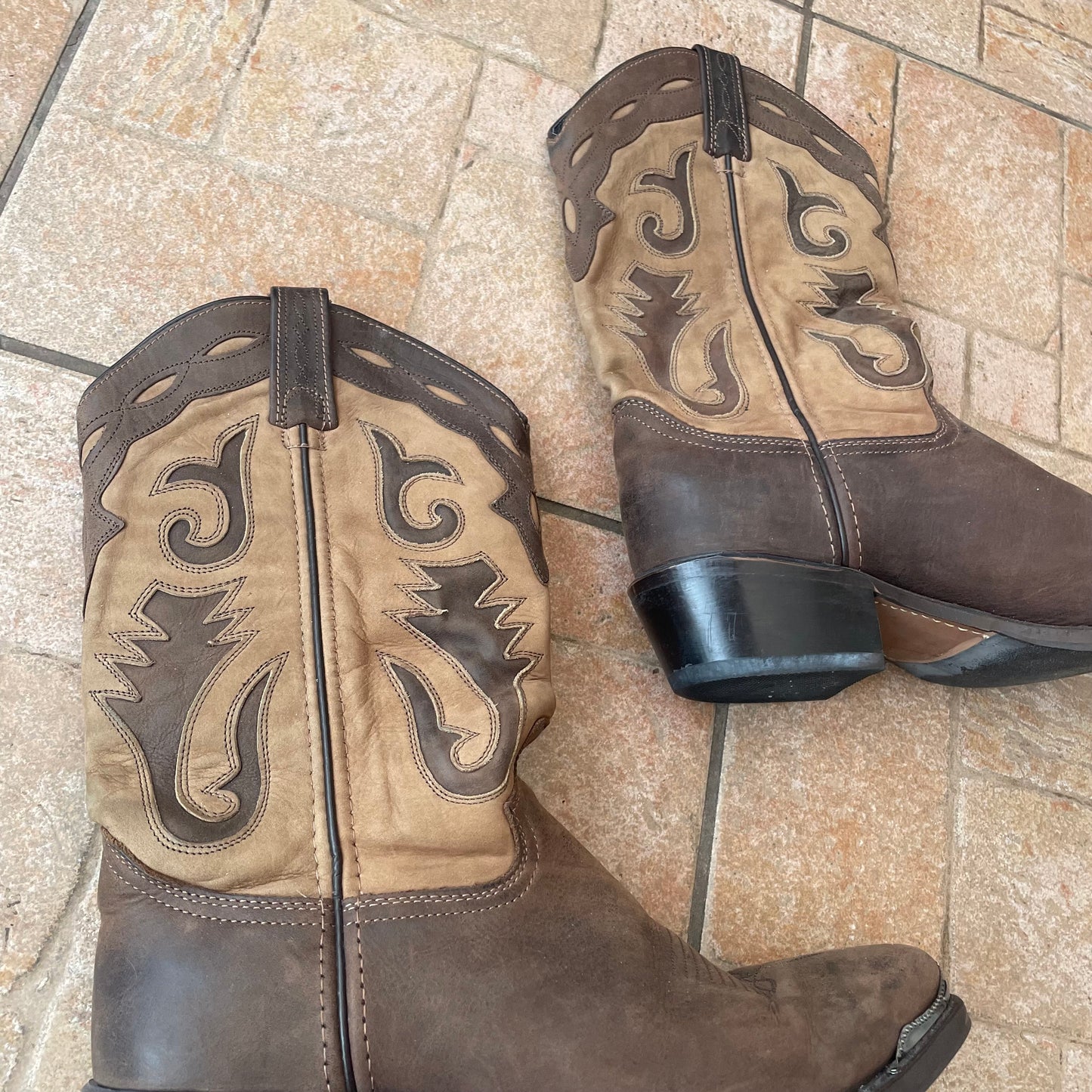 Unisex Suede Cowboy Boots