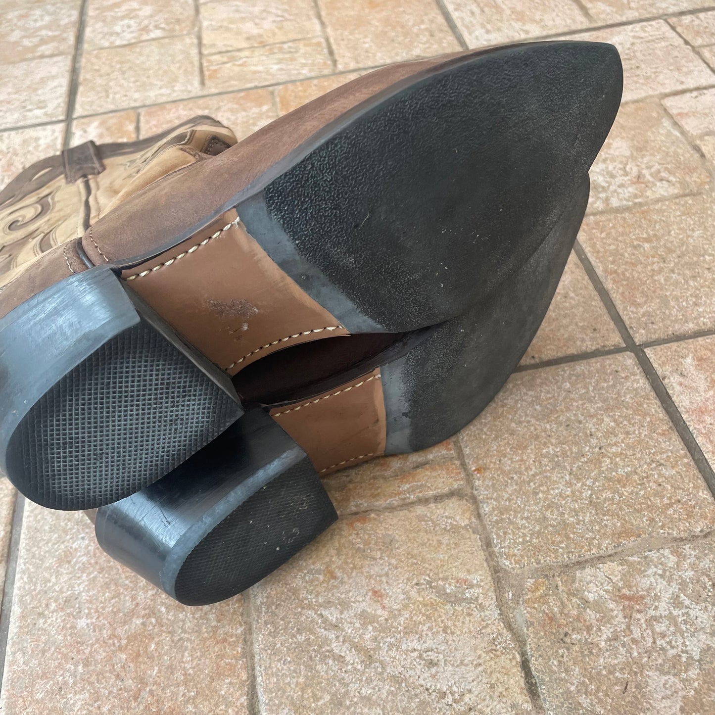 Unisex Suede Cowboy Boots