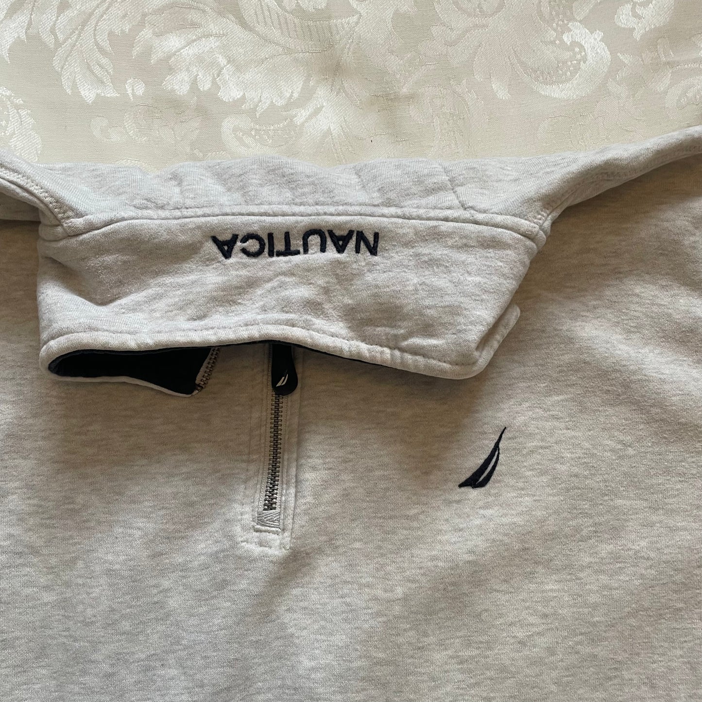Beige Nautica 1/4 Zip jumper