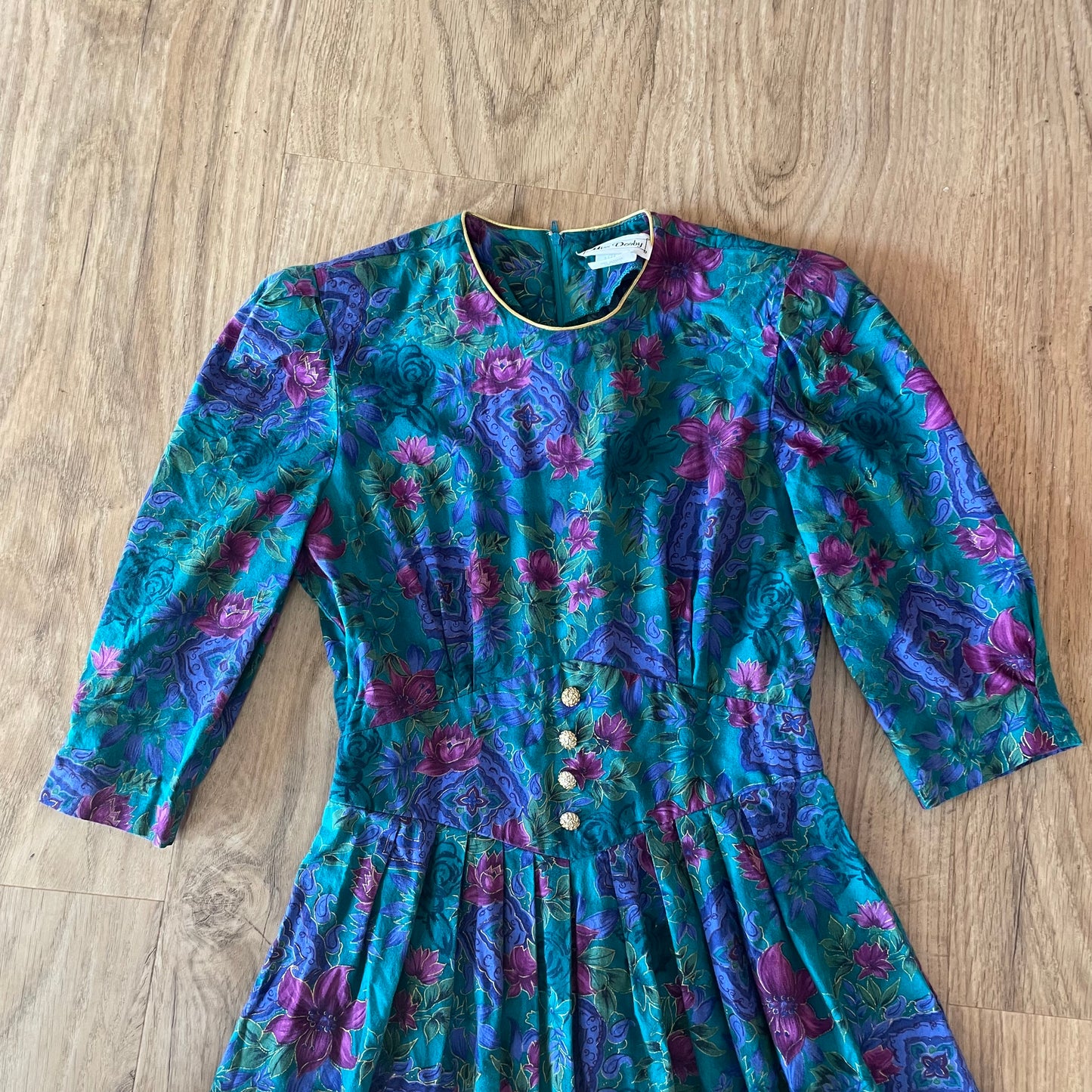 80s Floral Dress