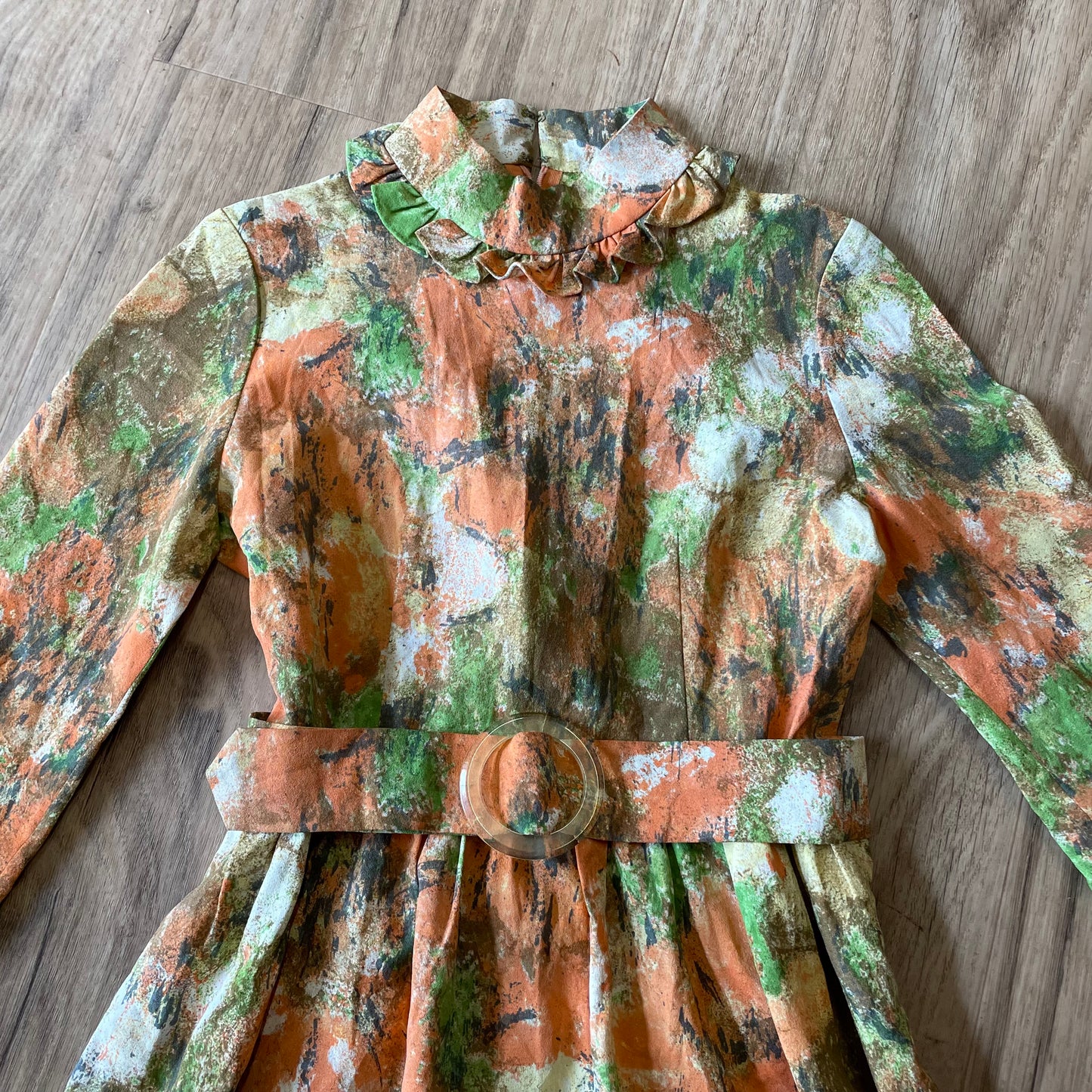 1970s Autumnal Dress