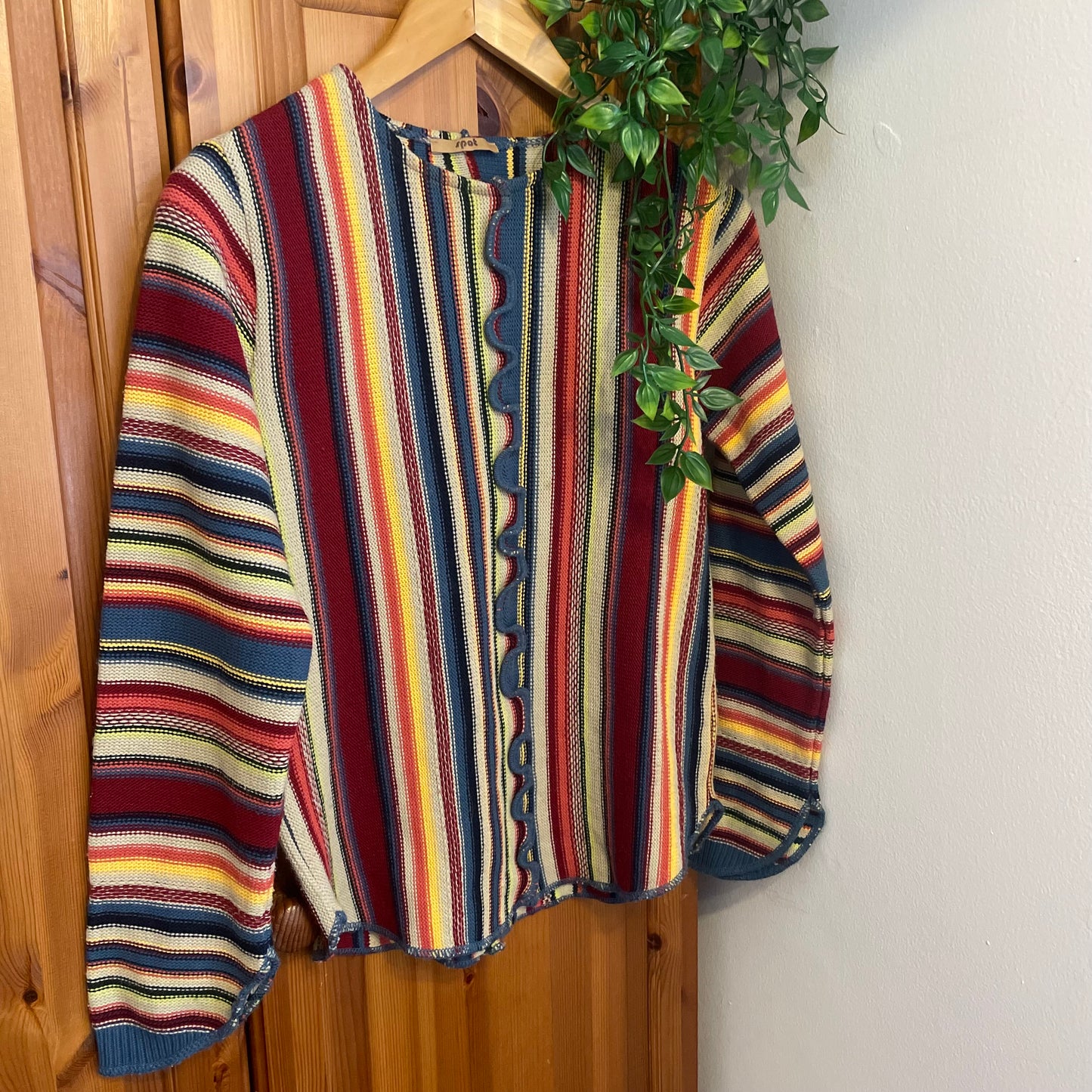 70s Striped Hippie Style Jumper