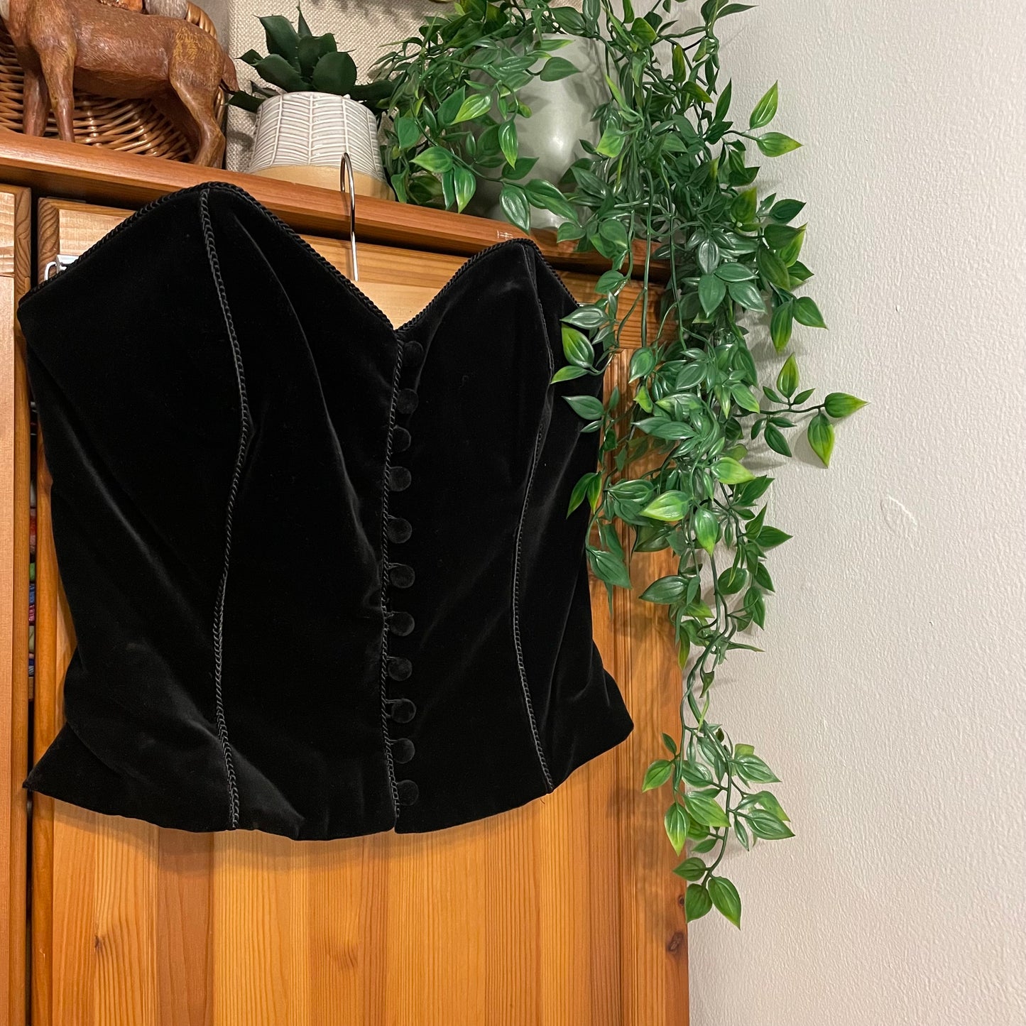 Velvet Corset Top