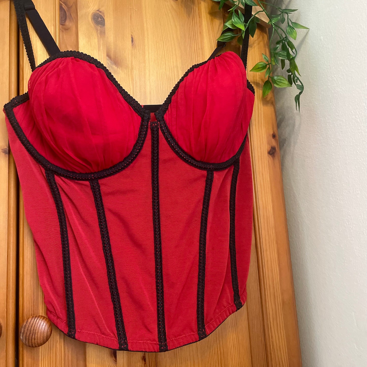 Red and Black Corset