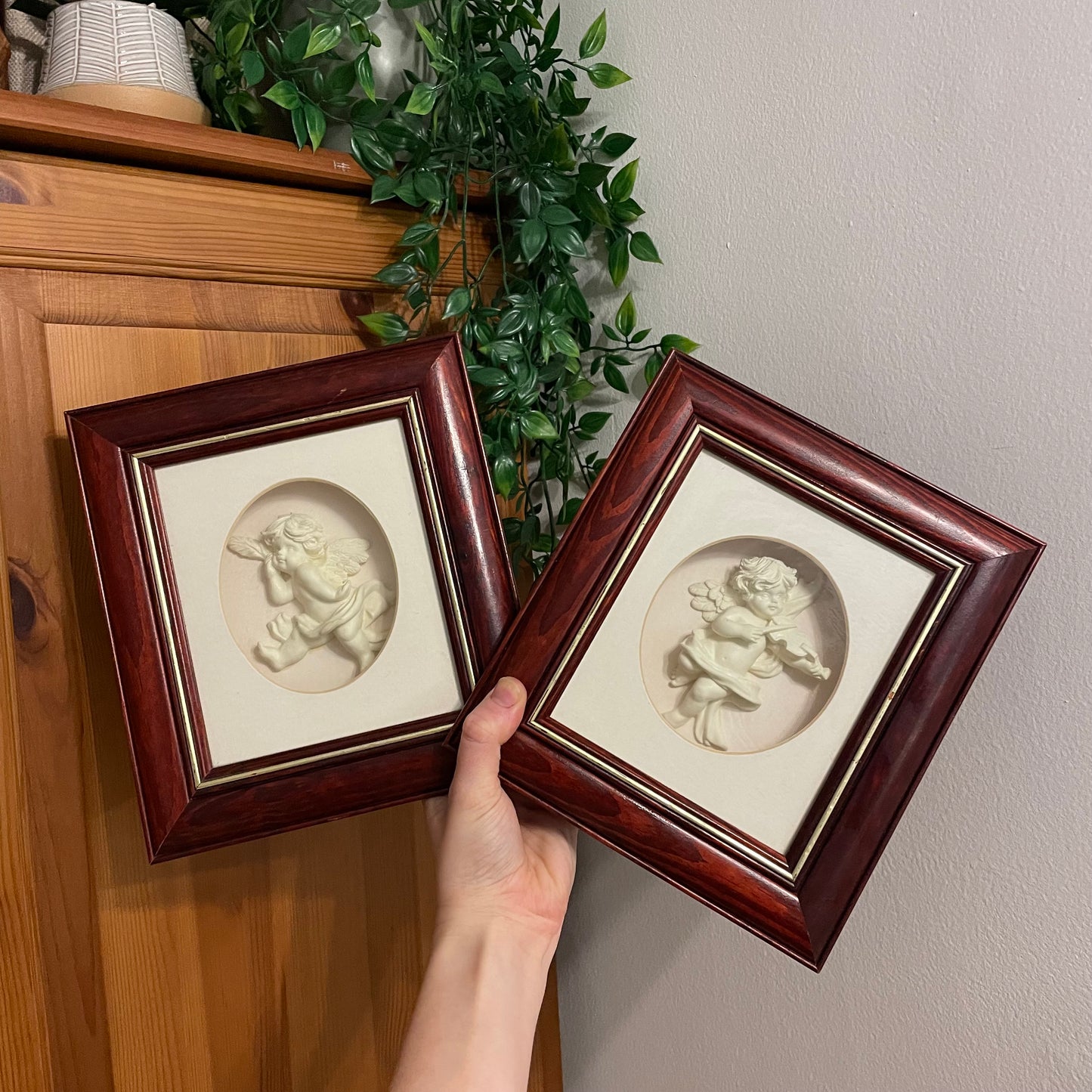 Set of 2 Cherub Photos