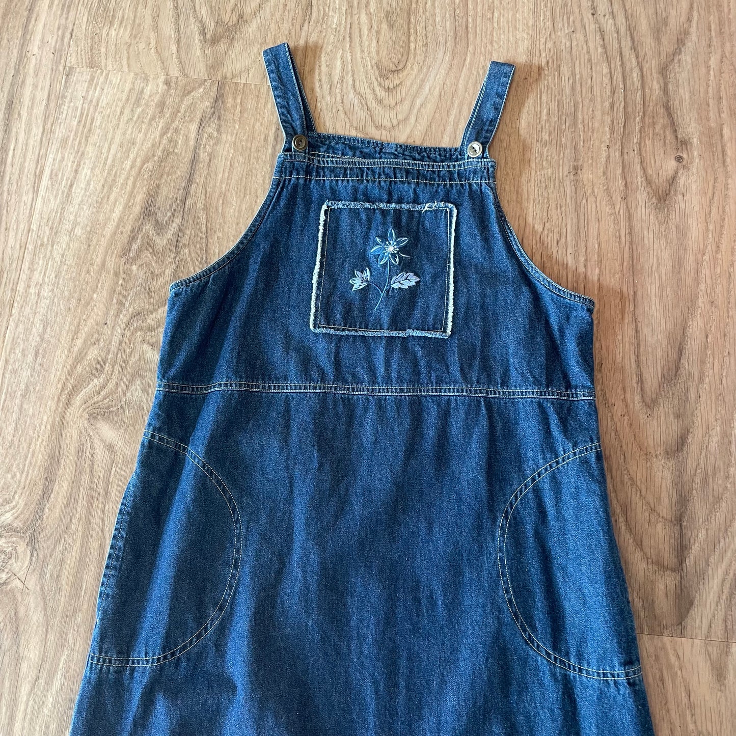 Denim Pinafore Dress