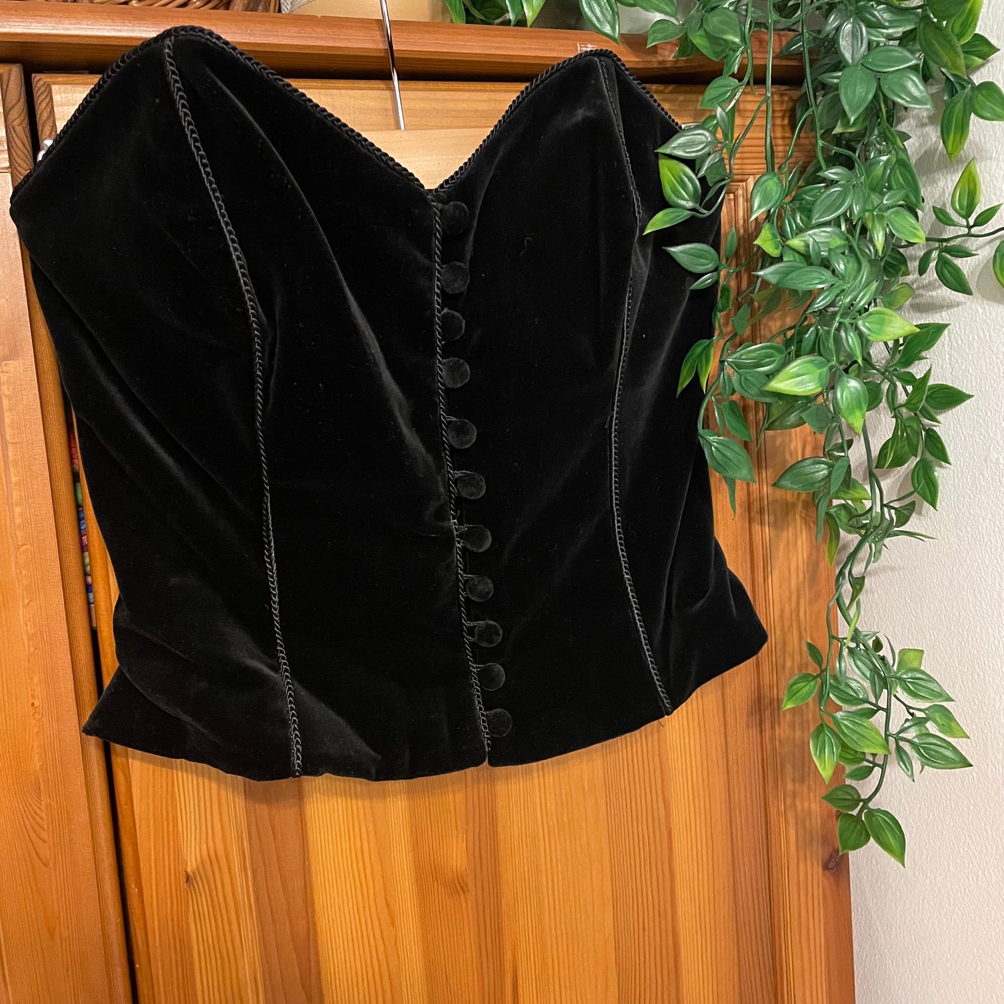 Velvet Corset Top