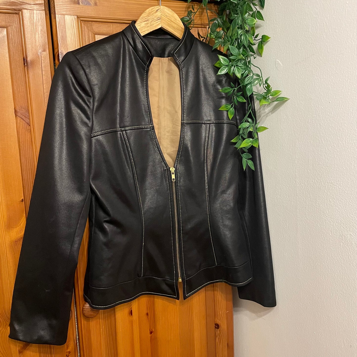 90s Leather Look Jacket