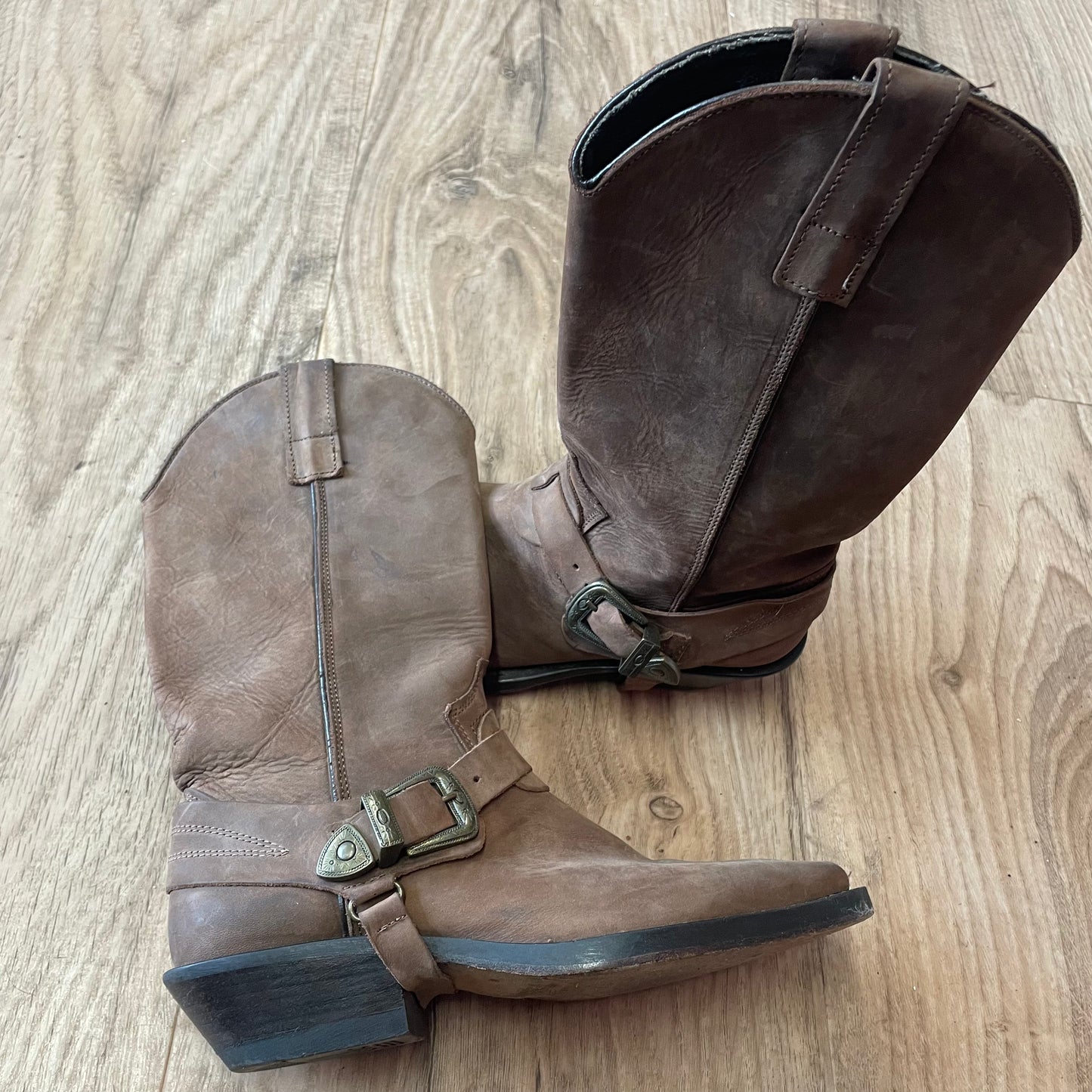 Suede Western Cowboy boots