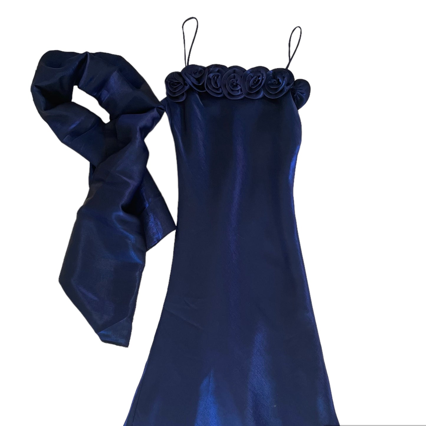 Blue Slip Cocktail Dress