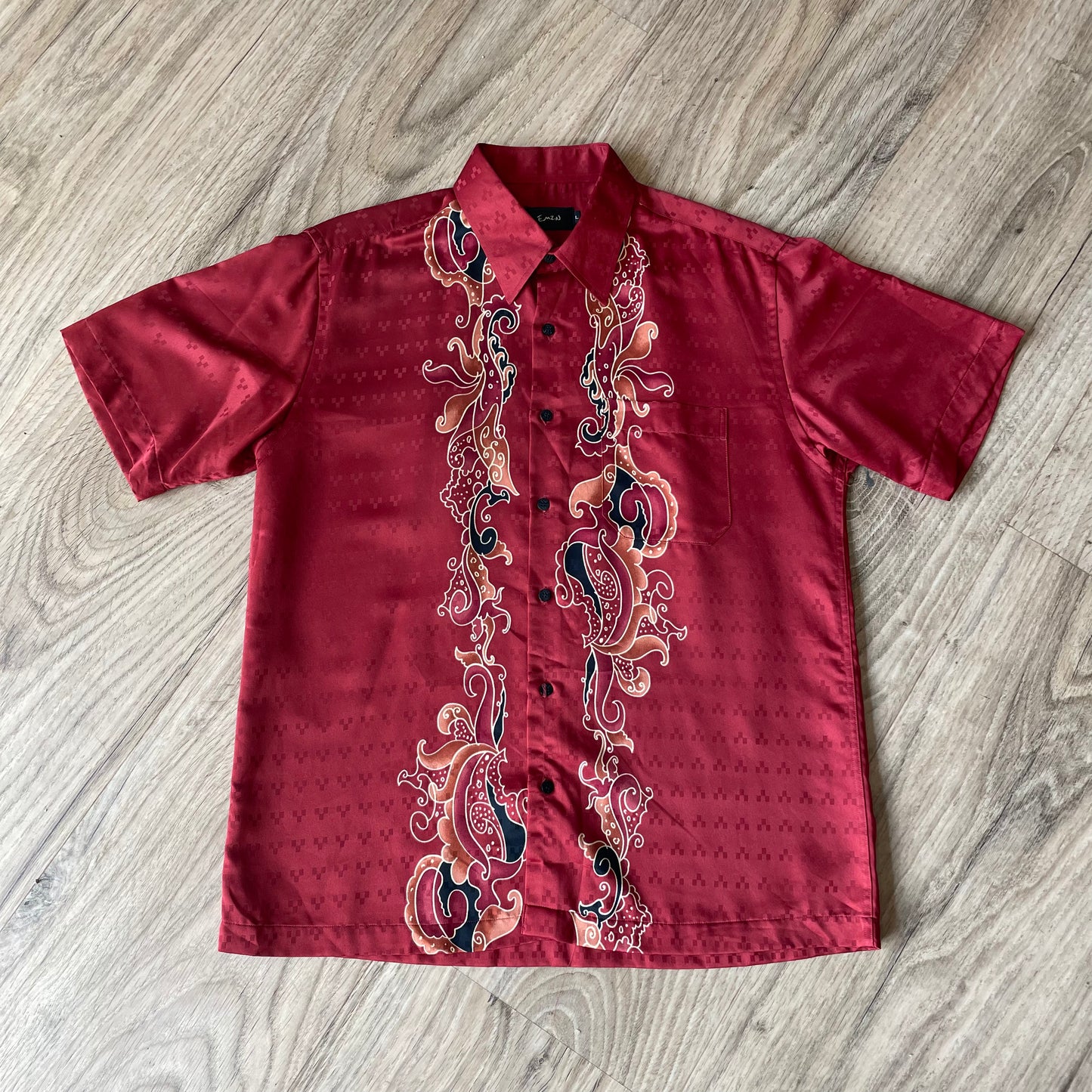 Red Silk Shirt