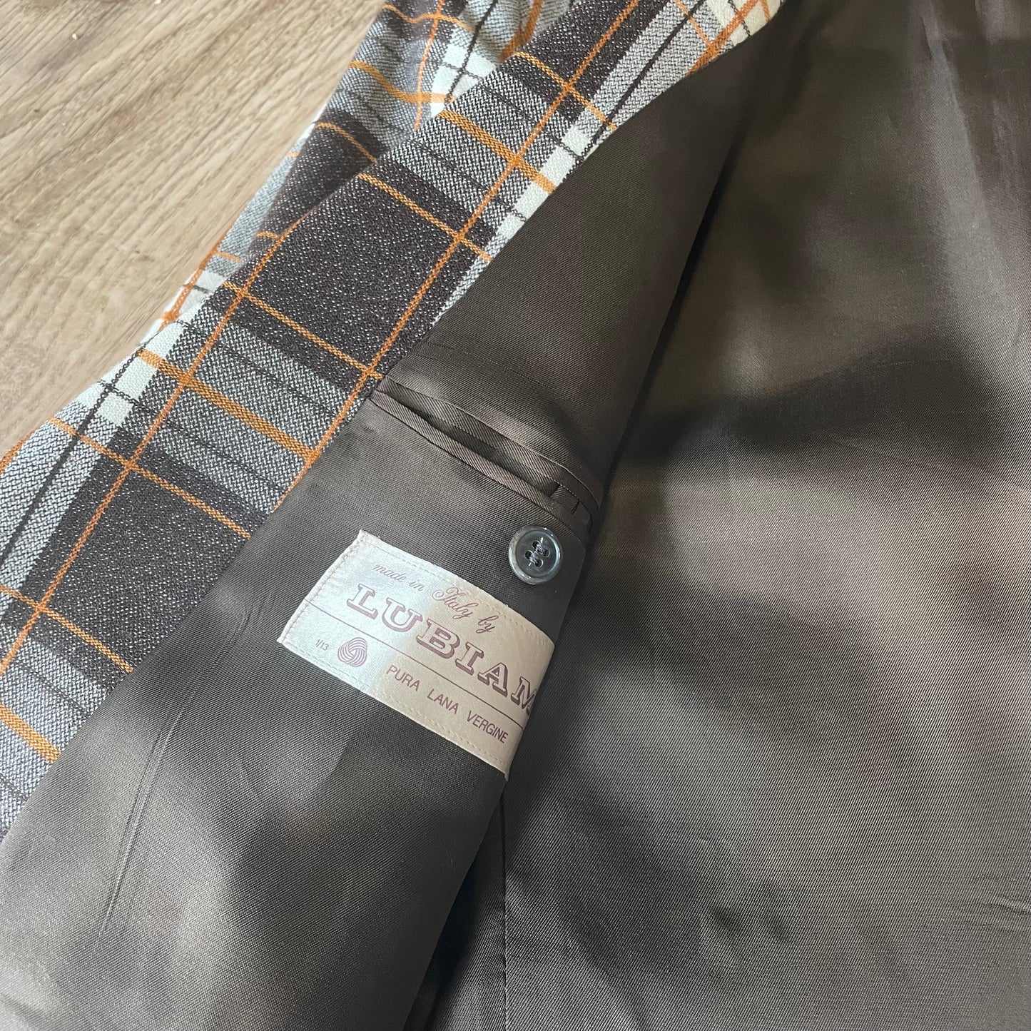 Brown Checked Lubian Blazer