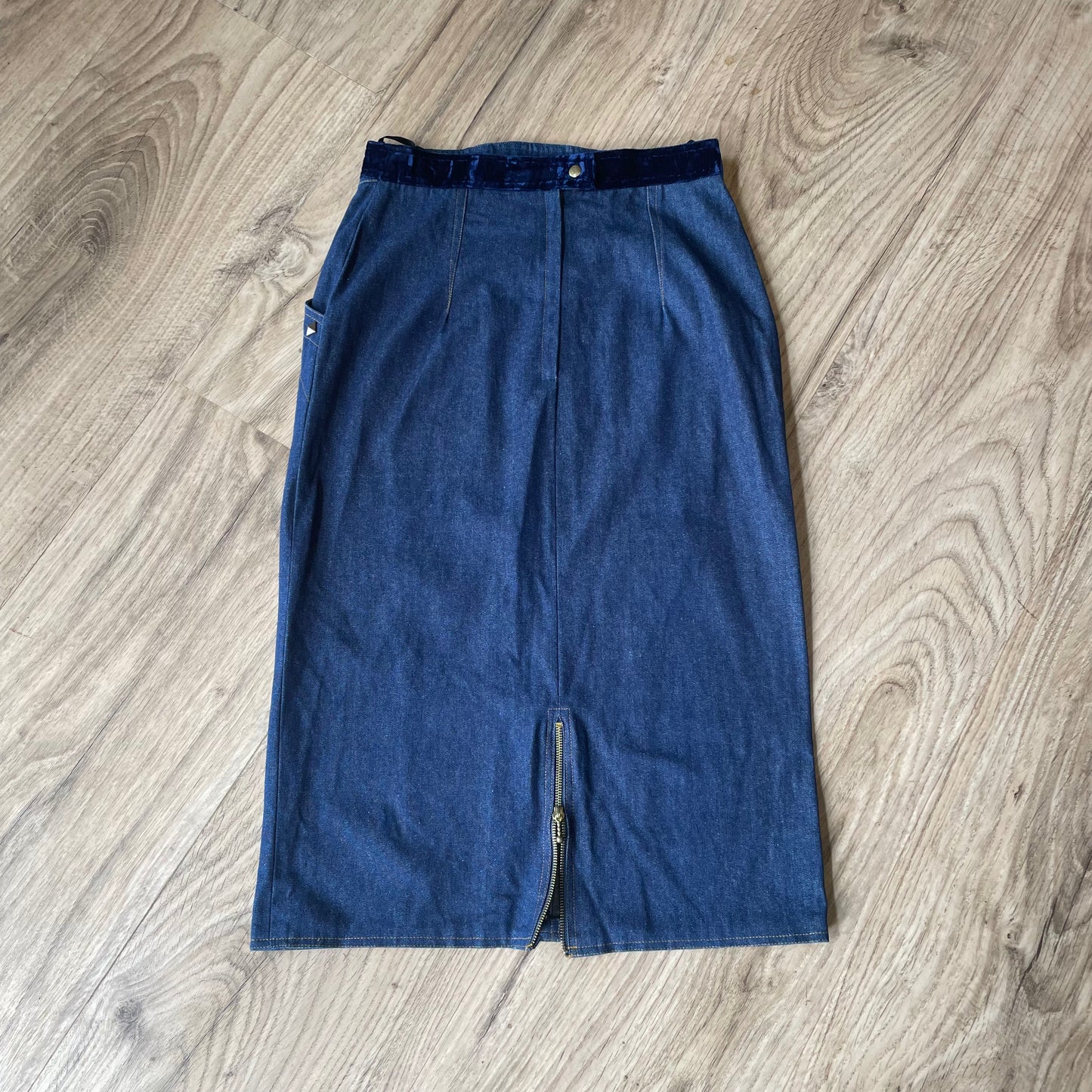 Denim 3/4 skirt