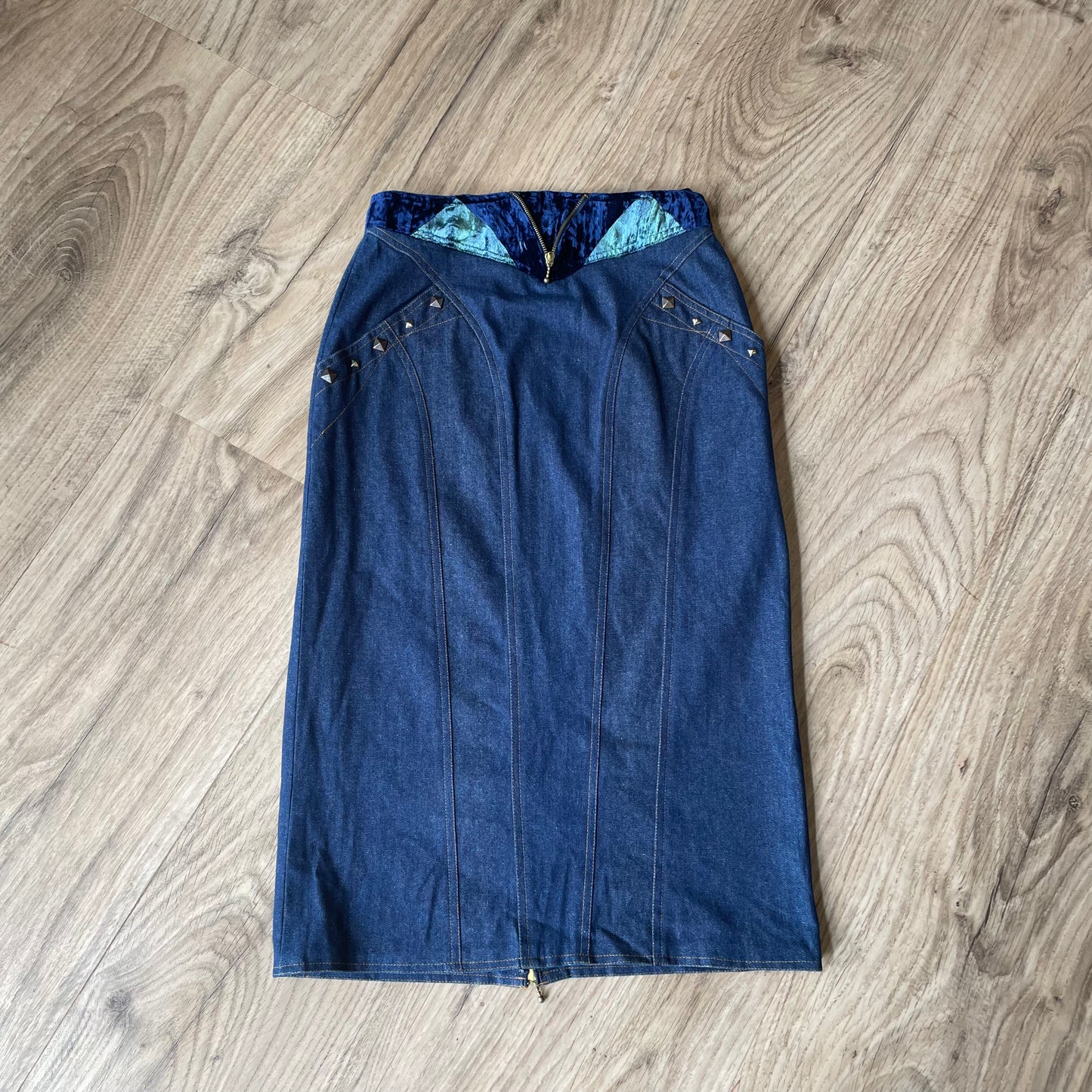 Denim 3/4 skirt