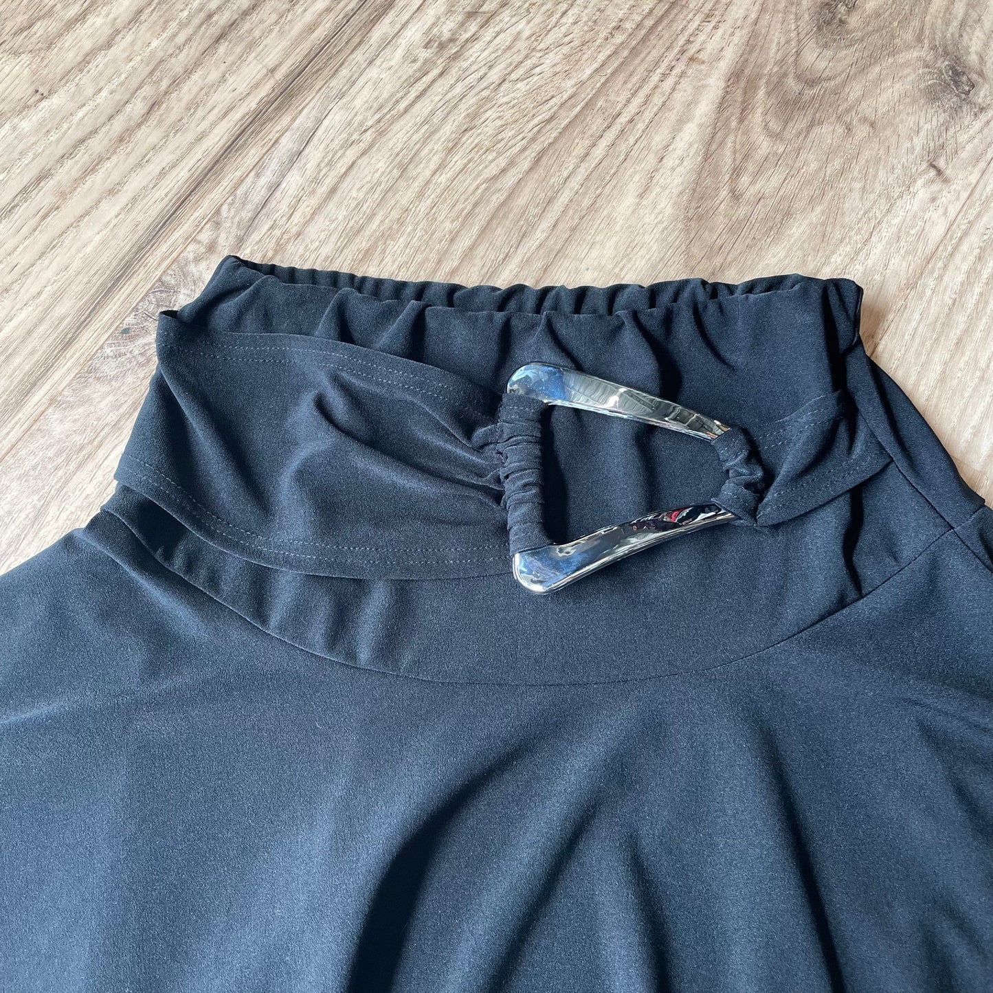 Y2K black skater skirt