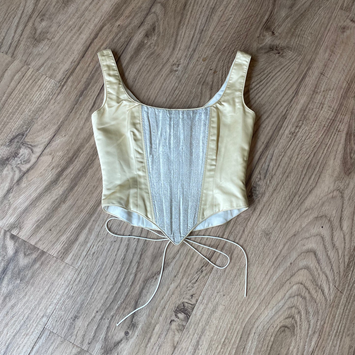 Victorian silk Corset Top