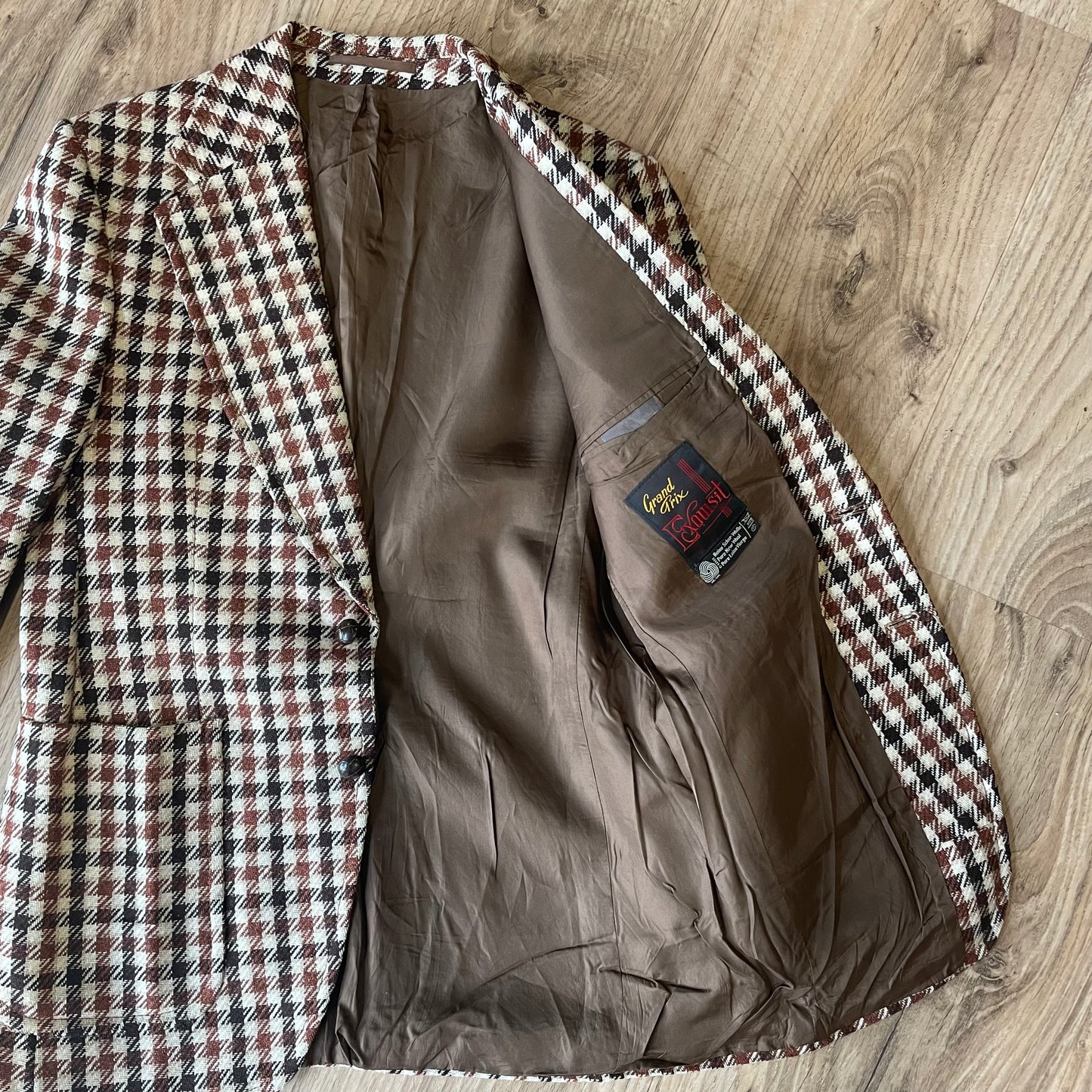 Men’s wool dogtooth jacket