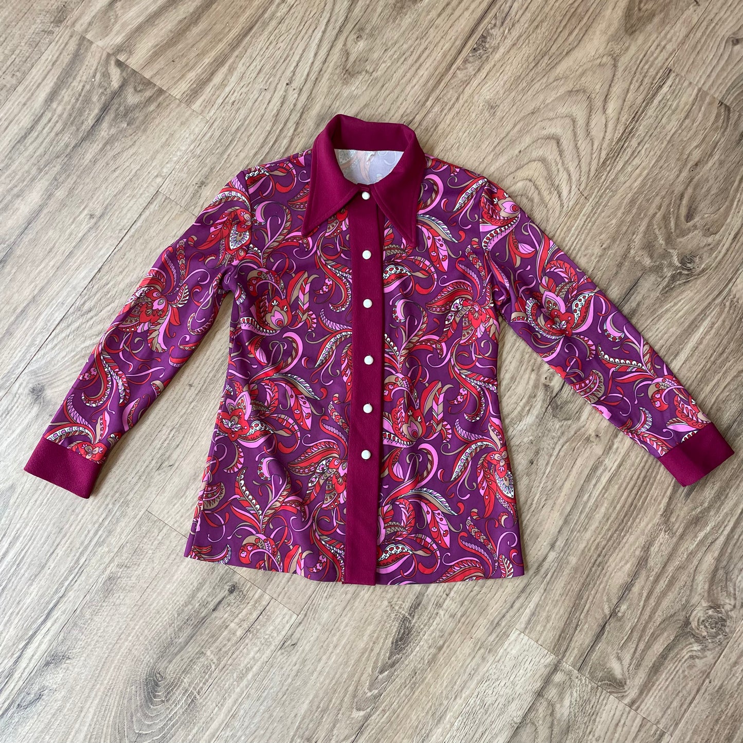 80s Petal Print Shirt