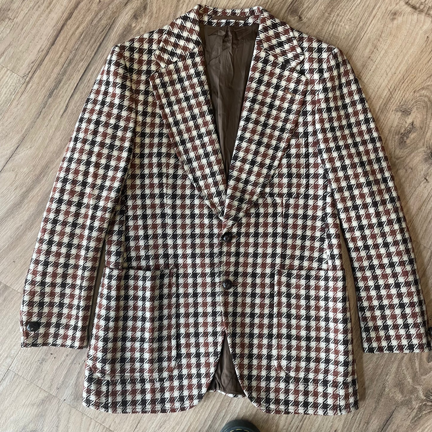 Men’s wool dogtooth jacket