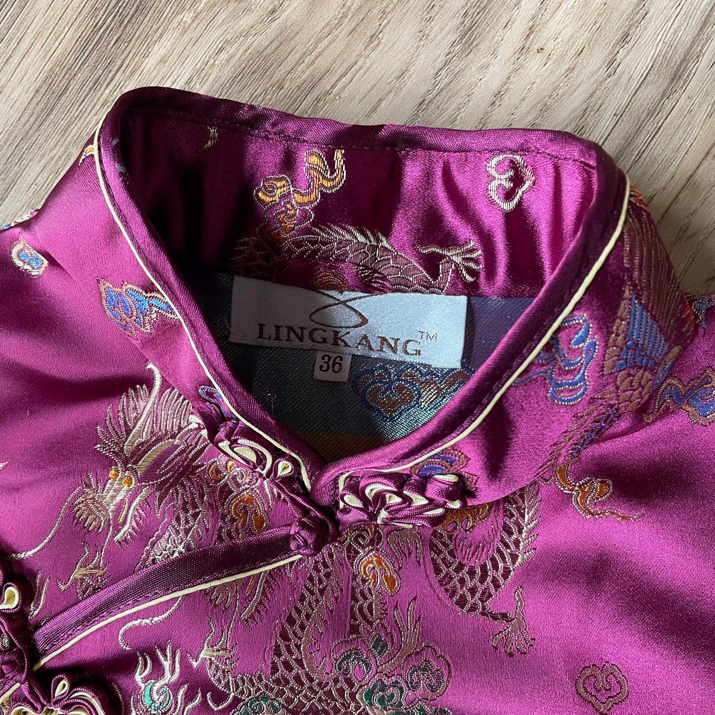 Oriental silk Midi Dress