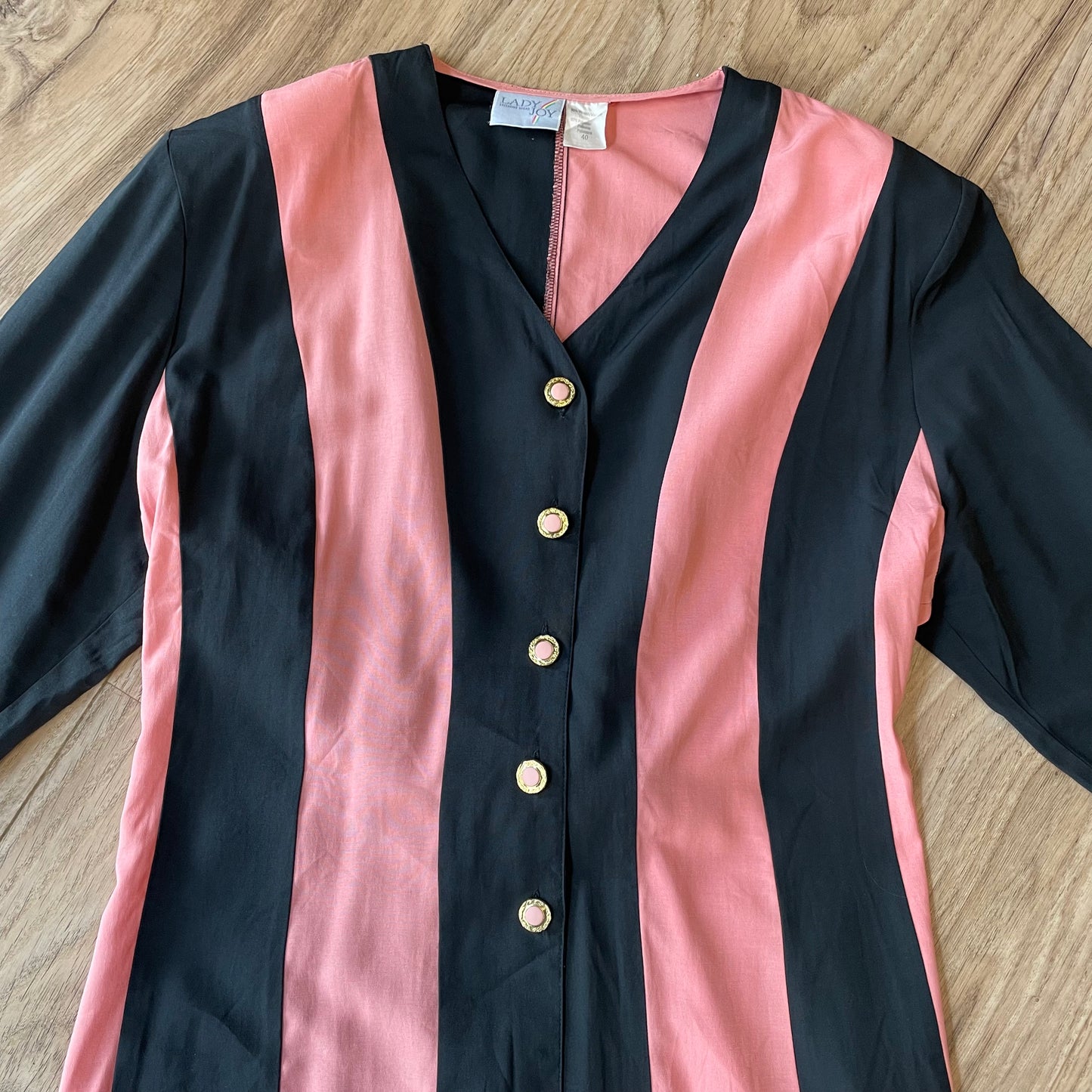 80s Striped Blouse