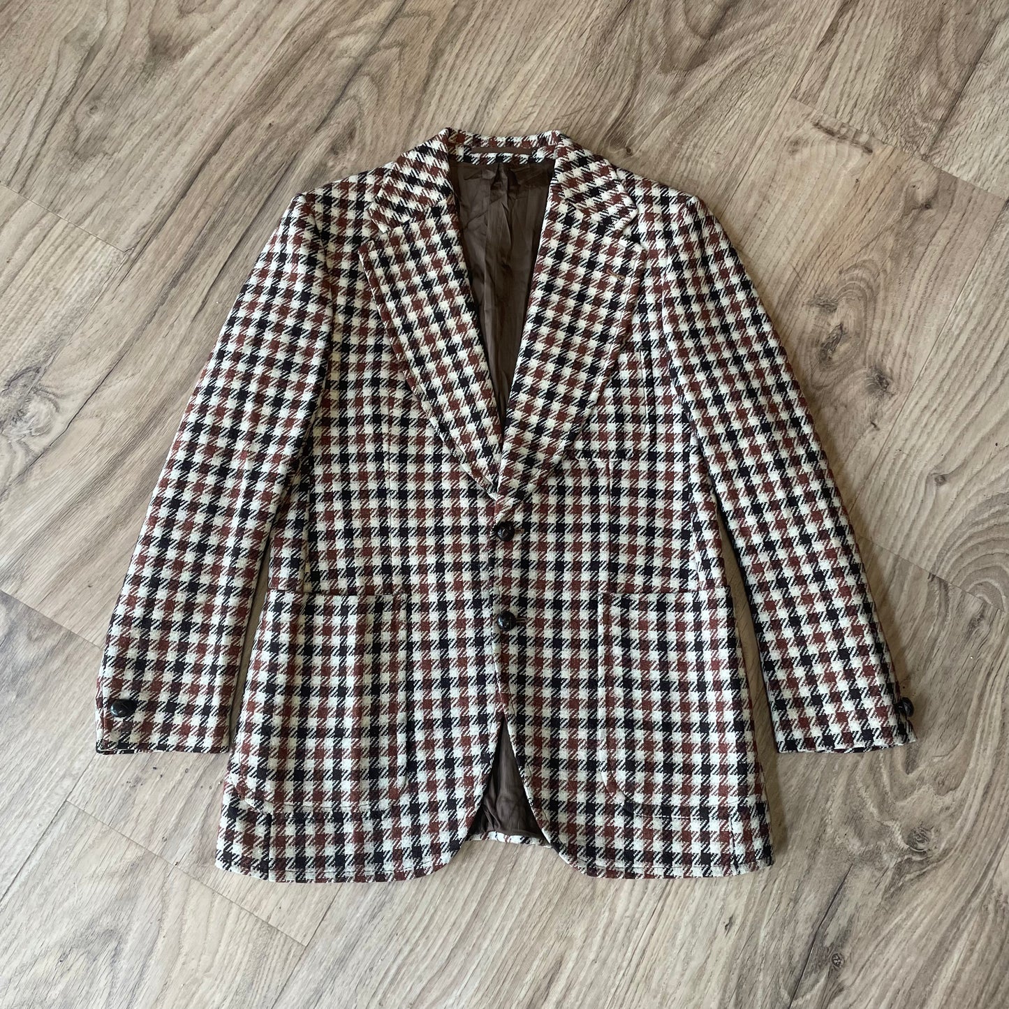 Men’s wool dogtooth jacket