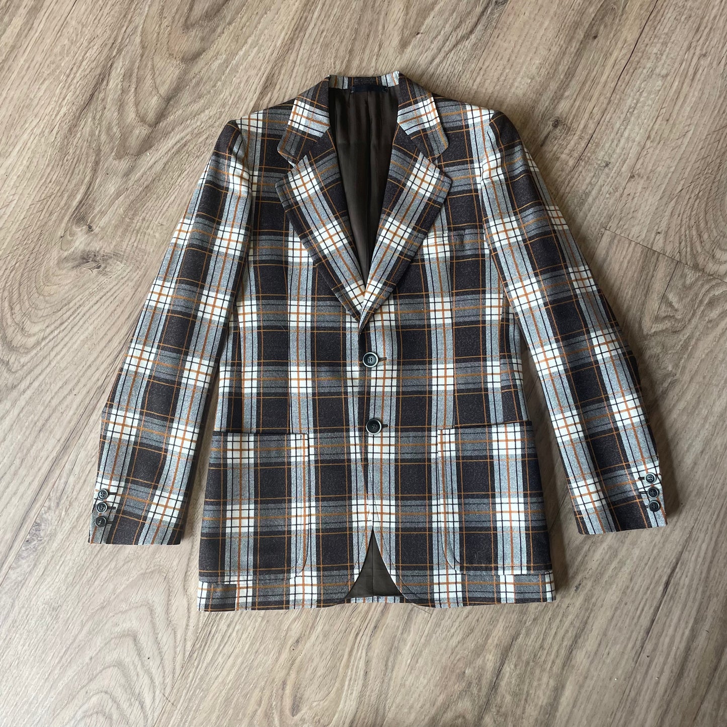 Brown Checked Lubian Blazer
