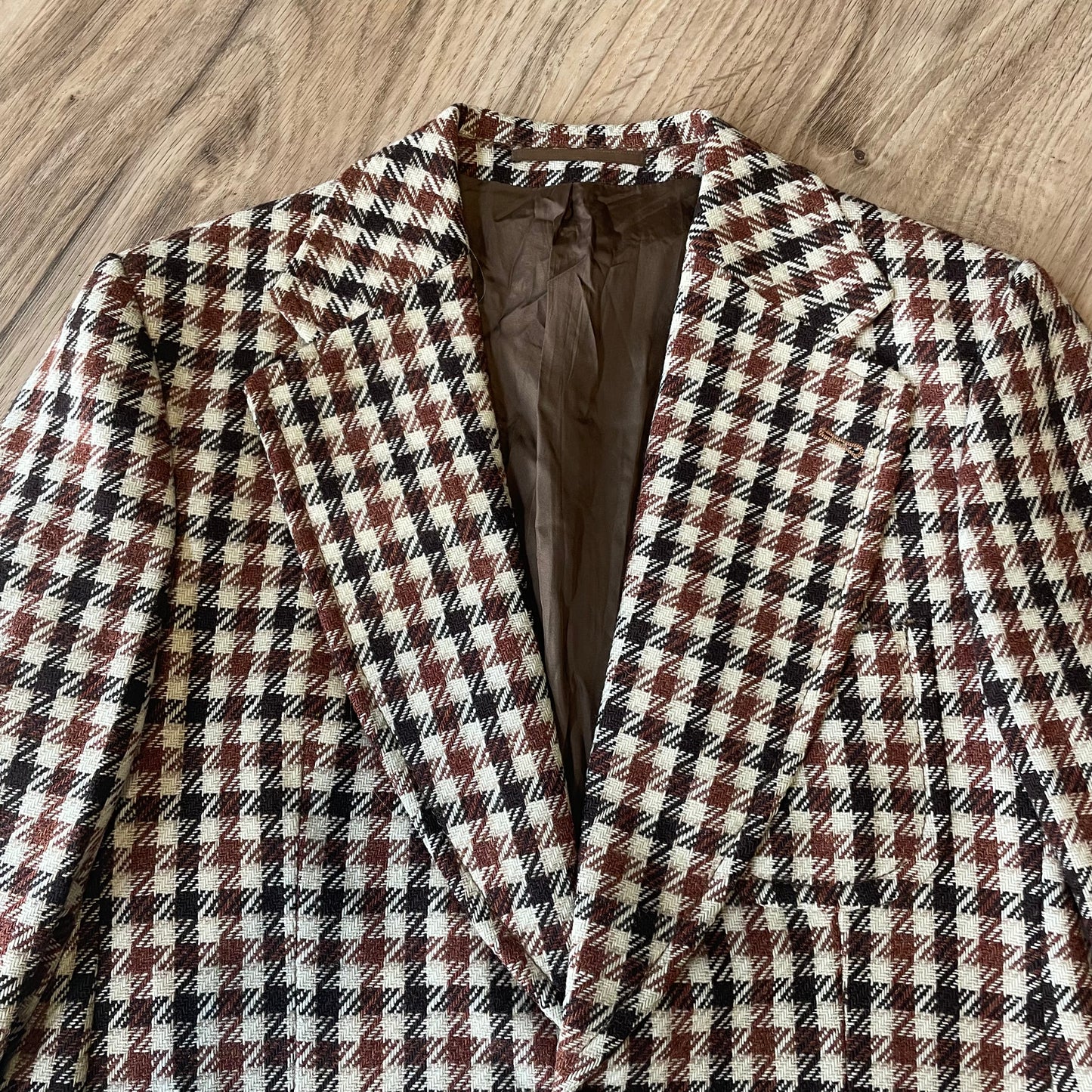 Men’s wool dogtooth jacket
