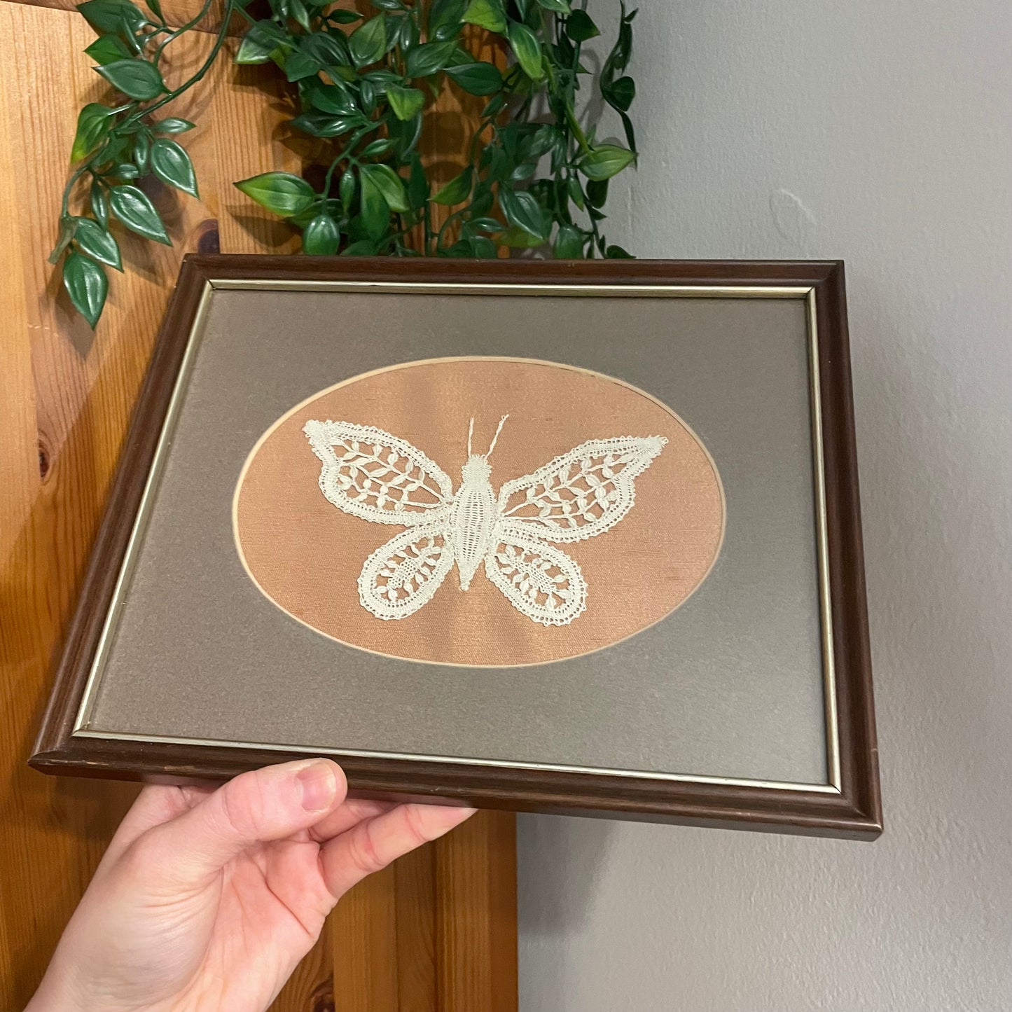 Butterfly doily picture