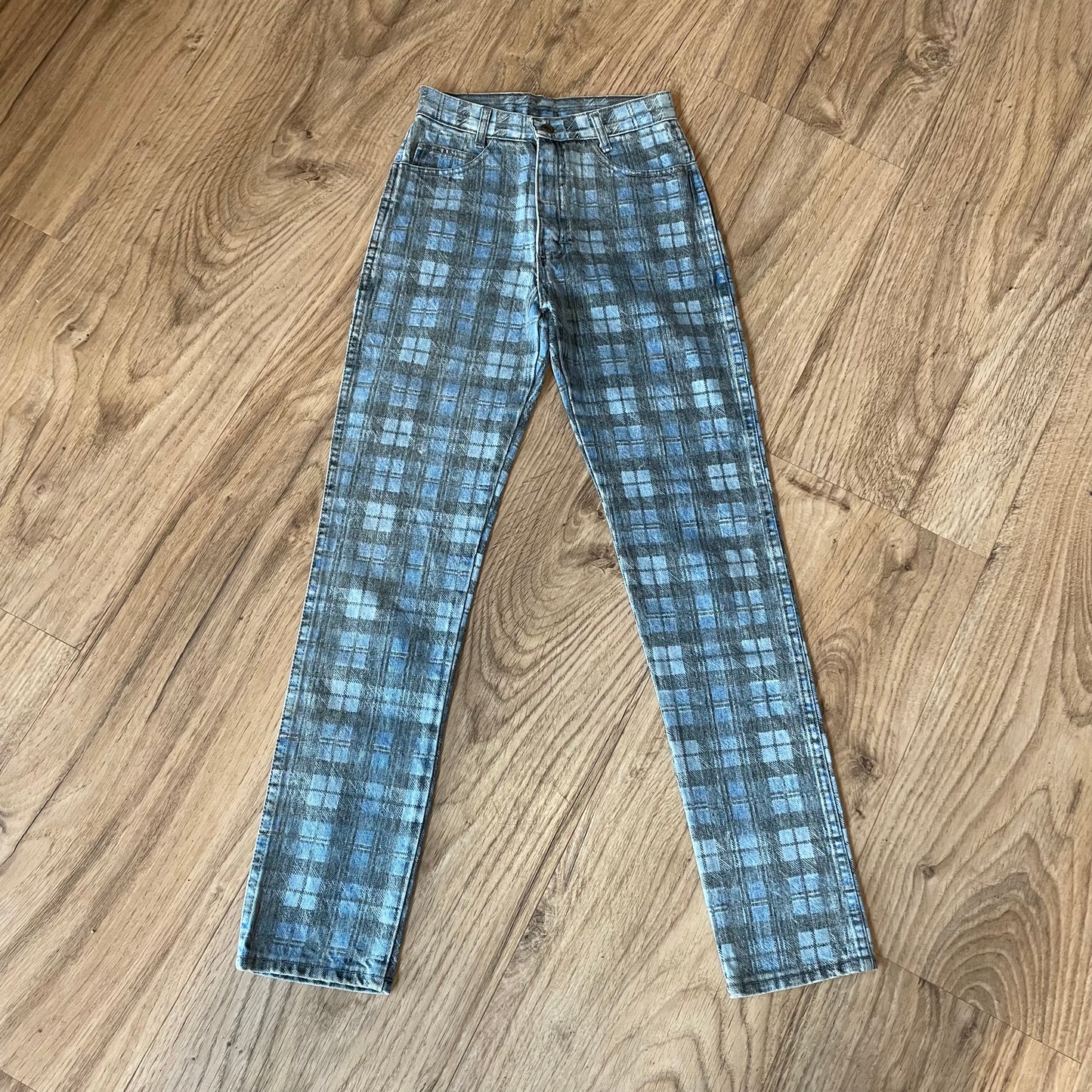 Checked Jeans