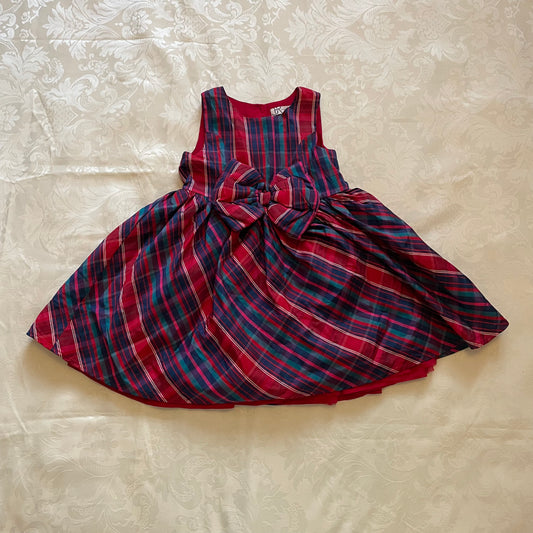 Little girls tartan dress