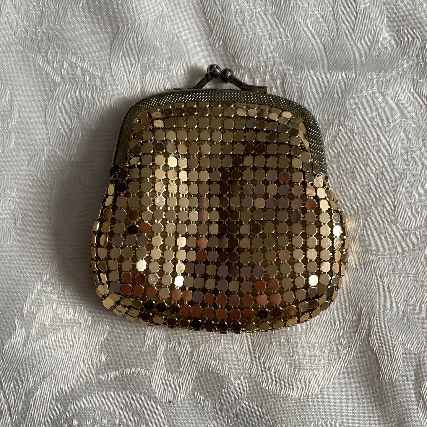 Gold chainmail coin purse