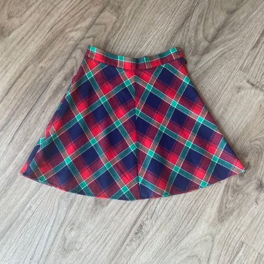 70s tartan mini skirt