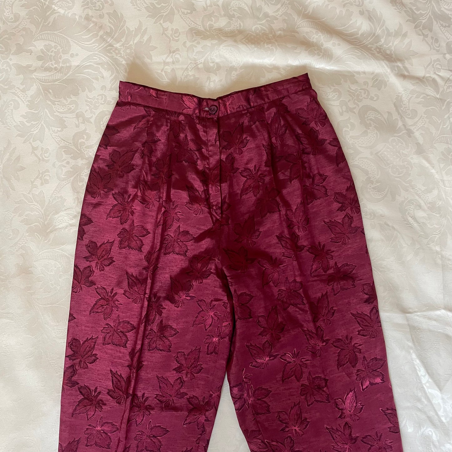 Leaf print Trousers