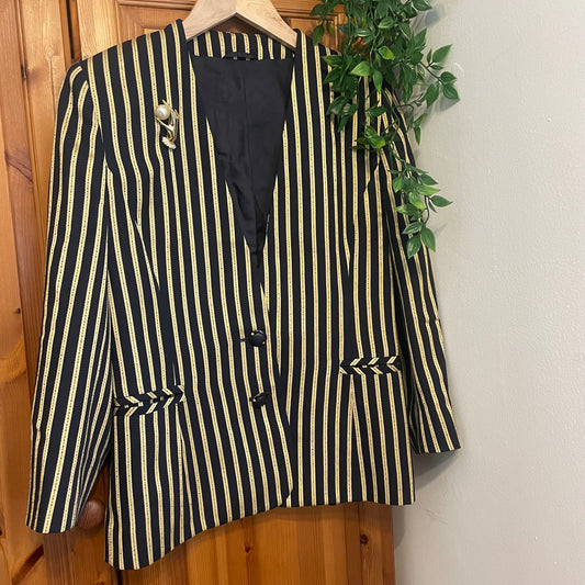 80s Striped Blazer