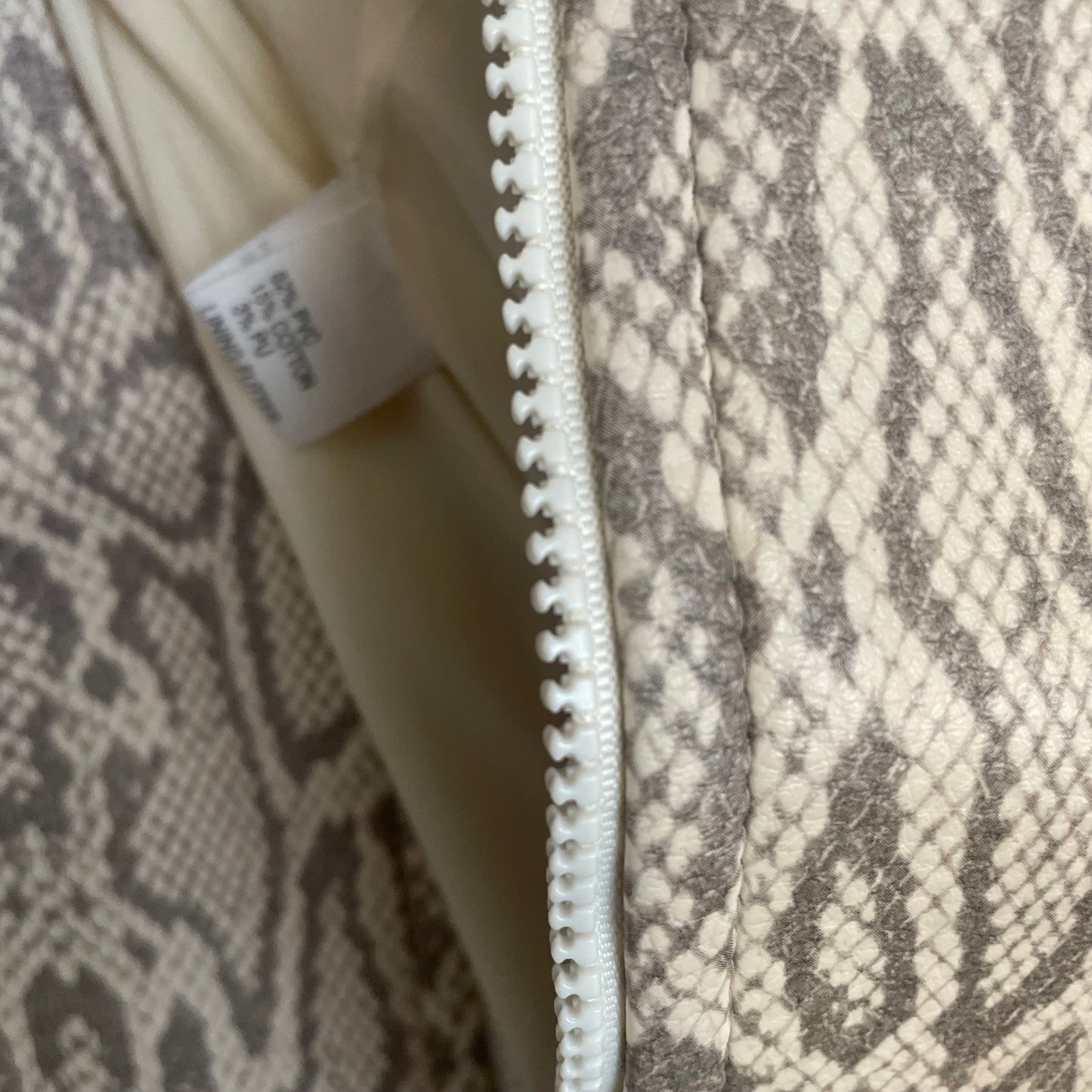 Faux leather snake print jacket