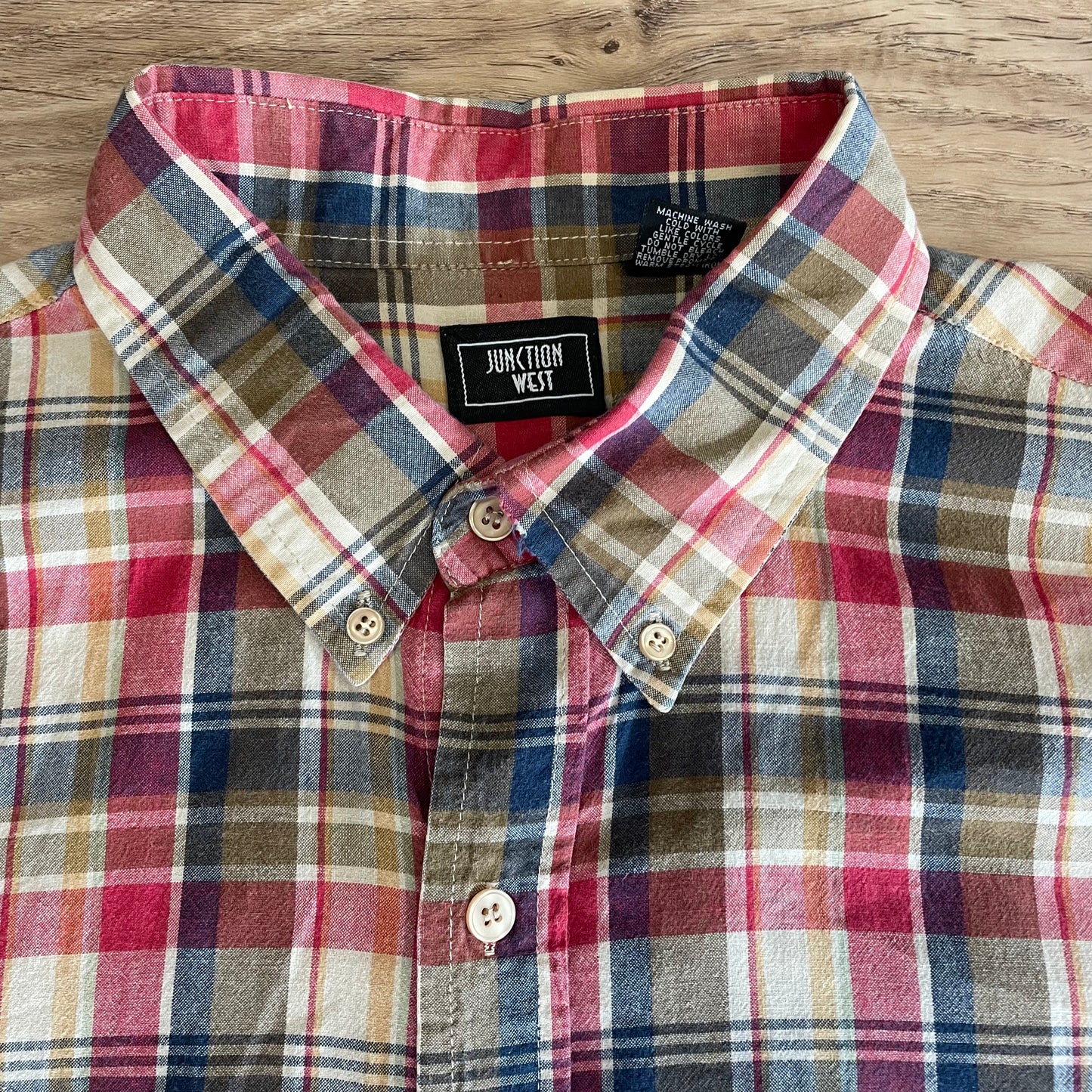 Checked western style shirt