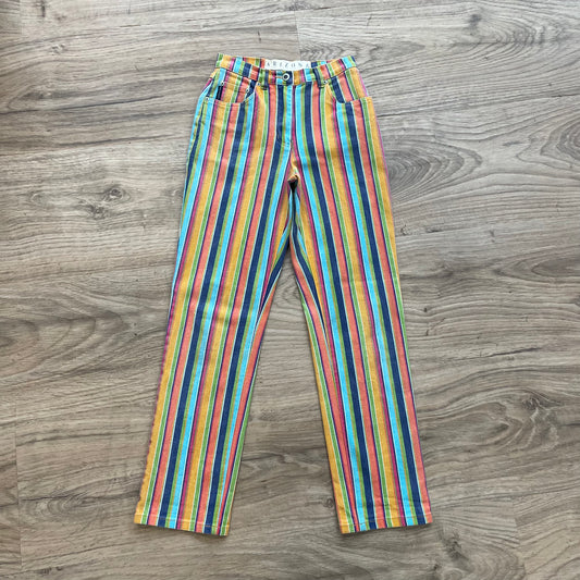 Arizona Striped Rainbow Jeans