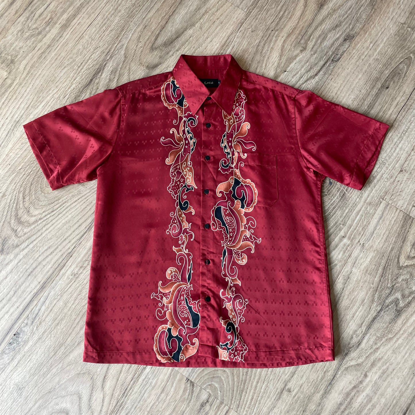 Red Silk Shirt