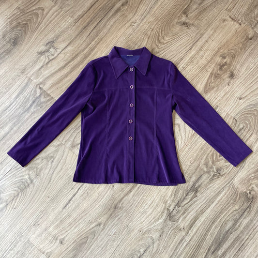 Purple Shirt Jacket